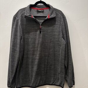 Avalanche Men's Quarter Zip‎ Pullover Sweatshirt Size Large Gray